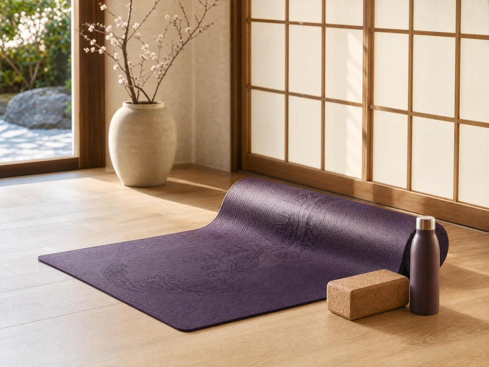 Gaiam Premium 6mm with yoga props