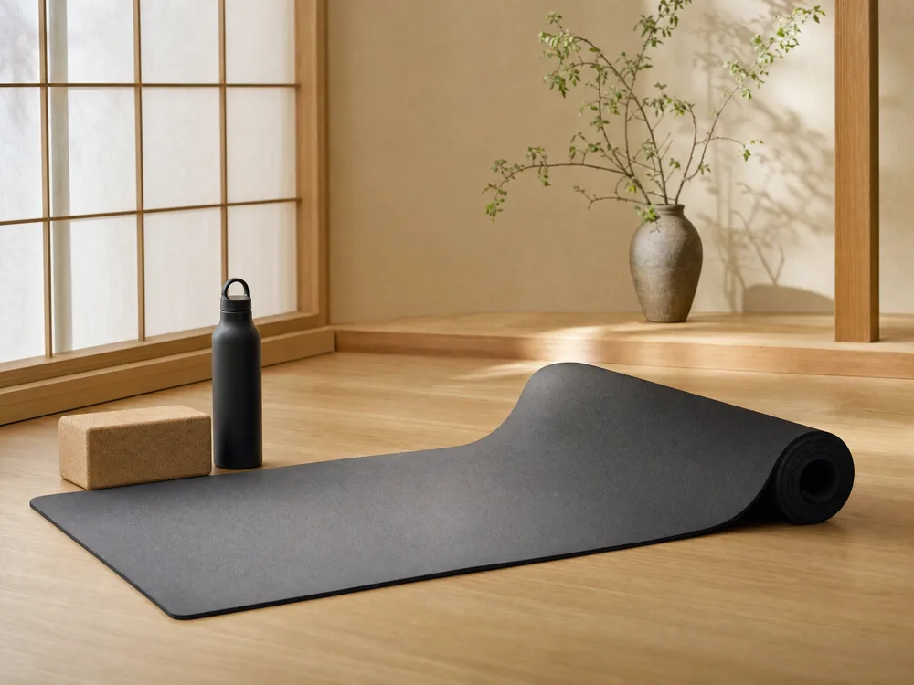 Lululemon The Mat with yoga props