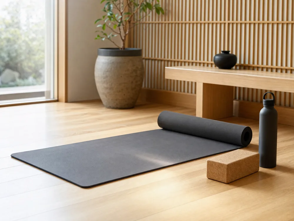 Manduka PRO 6mm with yoga props